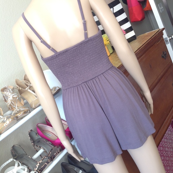 Purple/gray romper, very comfortable fit K007 - Picture 4 of 6